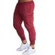 Herren Jogginghose Trainingshose Jogginghose Jogger Trainingshosen Trainingshose Sporthose Tasche Elastische Taille Feste Farbe Leichtgewichtig Casual Täglich Hose sportlich Schwarzine Wein