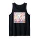 Anime Kawaii Katze Trinkt Boba-design Tapioka-Perlen Bubble Tank Top