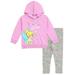 Disney Tinker Bell Toddler Girls Pullover Hoodie and Leggings Outfit Set Purple / Gray 5T