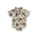 Infant Boys Romper Boots/Horse/Cactus Print Western Style Bodysuits