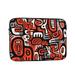 LNWH Red Abstract Monster Pattern Laptop Sleeve Notebook Computer Pocket Tablet Briefcase Carrying Bag 13 inch Laptop Case