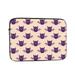 LNWH Purple Flying Bat Pattern Laptop Sleeve Notebook Computer Pocket Tablet Briefcase Carrying Bag 10 inch Laptop Case