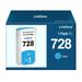 728 Cyan Ink Cartridge Replacement for HP F9J67A 728 C Ink Cartridge to use with DesignJet T730 36-in T830 36-in MFP Printer