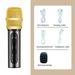 2021 New Bluetooth-compatible Handheld Microphone Wireless Karaoke Double Speaker Condenser Mic Player Singing for iOS Android Smart TV