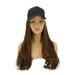 Wig for Halloween Wigs Curly Human Hair Hats Hairpiece with Casual Cap Women Curls Women s Miss