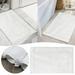 Sueyeuwdi Bath Towels Microfiber Hair Towel White Floor Towel 32 Thread Cotton Jacquard Thickened Floor Towel Spa Bathroom Foot Stomping Floor Mat Home Decor White 28*23*4cm