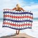 RnemiTe-amo 4th of July American Flag Beach Towel 27x55 Inch Independence Day Microfiber Beach Towel Quick Dry Cotton Beach Towel Lightweight Soft USA Flag Pool Towel for Poo Beach Chair