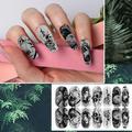 Melotizhi Cute Nail Stickers Decals Gel Nail Art Design Kit Halloween Luminous Nail Sticker Fashion Luminous Nail Accessories Nail Decoration Nail Transfer Nail Decal