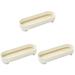 3 Pieces Cosmetic Storage Tray Jewlery Jewelry Wood Lipstick Plate Container White Wooden
