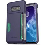 Encased Galaxy S10e Wallet Case - Protective Cover with Card Holder (Purple)