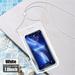 Transparent Under 7.0 inches Touch Screen Mobile Phone Cover Swimming Case Phone Pouch Waterproof Phone Case WHITE