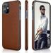 LOHASIC for iPhone 11 Case Slim Business PU Leather Thin Elegant TPU Bumper Soft Anti-Slip Scratch Resistant Full Protective Phone Cover Cases Compatible with iPhone 11(2019) 6.1 - Brown