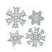 BrowQuartz 4 Pieces Carbon Steel Christmas Snowflake Die Portable Replacement DIY Crafts Making Scrapbooking Album Stamp Stencil Mold
