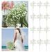 Hxoliqit Mother s Day Artificial Flowers Real Touch For Outdoor Spring Decoration Gift For Birthday Wedding Motherâ€™S Day 12 Pcs Artificial Babys Breath Flowers Gypsophila Real Flowers For DIY Weddi