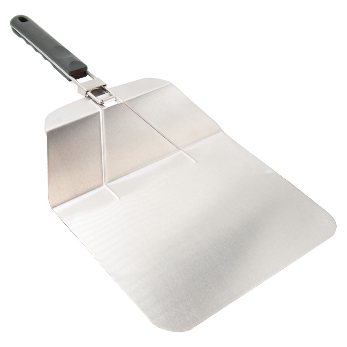 Intirilife Pizzaschieber aus Edelstahl - 53.5 x 24.5 x 6.5 cm - Faltbare Pizzaschaufel mit klappbarem Griff für Pizzastein Grill oder Ofen Pizzaheber Image