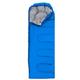Intirilife Schlafsack geeignet für 15 - 20 Grad aus blauem Polyester - 200 x 70 cm - Hüttenschlafsack mit Tasche für Outdoor Aktivitäten
