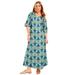 Plus Size Women's Halcion Boho Maxi Dress by June+Vie in Ivory Ocean Paisley (Size 30/32)