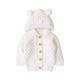 Slowmoose Baby Knitting Cardigan Winter Warm, Newborn Infant Sweaters Long Sleeve Hooded 12M / 82W566 White