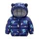 Slowmoose Autumn Winter Newborn Baby Clothes For Baby Jacket Dinosaur Print Outerwear 6M / Navy blue