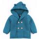 Slowmoose Baby Knitting Cardigan Winter Warm, Newborn Infant Sweaters Long Sleeve Hooded 12M / blue