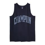 Men's Big & Tall Champion® large logo tank by Champion in Navy (Size 5XL)