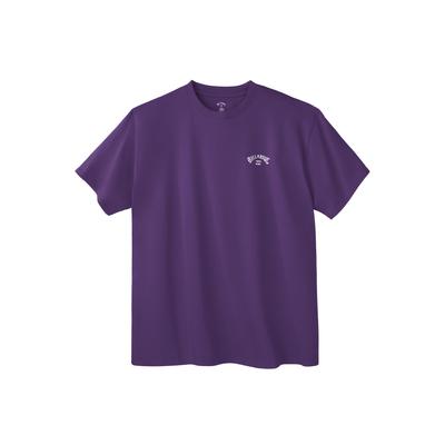 Men's Big & Tall Billabong double logo tee by Billabong in Purple (Size 2XL)