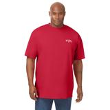 Men's Big & Tall Billabong double logo tee by Billabong in Red (Size 3XL)