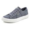 Sneaker ELBSAND "Schnürschuh", Damen, Gr. 43, blau, Obermaterial: 100% Textilmaterial. Futter: 100% Textilmaterial. Decksohle: 100% Textilmaterial. Laufsohle: 100% Synthetik, used, unifarben, casual, Schuhe, Schnürhalbschuh, Freizeitschuh aus...