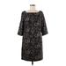 an original MILLY of New York Casual Dress - Shift: Black Print Dresses - Women's Size 6