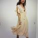 Free People Dresses | Free People Bali Will Wait For You Midi Dress | Color: Cream/Gold | Size: S