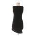 Leith Casual Dress - Mini: Black Solid Dresses - Women's Size Medium