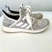 Adidas Shoes | Adidas Cloudfoam Pure Running Shoes White/Grey Women's Size 6.5 | Color: Gray/White | Size: 6.5