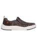 Skechers Men's Relaxed Fit: Rosser - Kelson Sneaker | Size 10.0 | Brown | Textile/Leather
