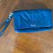 Coach Bags | Classic Navy Blue Coach Clutch - Minor Blemish On Inside (Photo) | Color: Blue | Size: Os