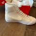 Nike Shoes | Brand New In Box Nike Blazer Mid 77 In Phantom/Pale Ivory, Youth Size 3.5. | Color: Cream/White | Size: 3.5bb