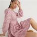 J. Crew Dresses | J Crew V-Neck Cotton Poplin Mini Dress In Peony Paisley Size 2 | Color: Pink | Size: 2