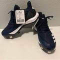 Adidas Shoes | Adidas Icon Bounce Athletic Softball Sport Trainer Shoes 7 Womens Cleats Sample | Color: Blue/White | Size: 7