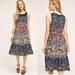 Anthropologie Dresses | Maeve Anthro Floral Silk Dress | Color: Blue/Pink | Size: 2