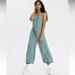 American Eagle Outfitters Pants & Jumpsuits | Ae Ditsy Print Halter Jumpsuit American Eagle Floral Wide Leg | Color: Blue/Green | Size: M