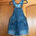 American Eagle Outfitters Shorts | American Eagle Outfitters Denim Short Overalls | Color: Blue | Size: Xs
