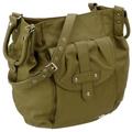 Buffalo BAG 600761 pu, Damen Umhängetasche, grün, (khaki 1), 34 x 14 x 38