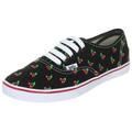 Vans Authentic Lo Pro VQES6SM, Unisex - Erwachsene Klassische Sneakers, Schwarz ((Cherry) Black/red), EU 41 (US 8.5)