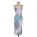 Mikey & Joey Casual Dress - Sheath V-Neck Sleeveless: Purple Dresses - Women's Size Medium