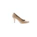 Bandolino Heels: Pumps Stiletto Classic Tan Solid Shoes - Women's Size 10 - Almond Toe