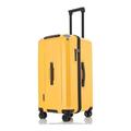 PASPRT Carry On Luggage Luggage Carry on Luggage Large Capacity Suitcases Portable Adjustable Trolley Luggage Travel Luggage Multiple Size Options (Black Yellow 20 in)