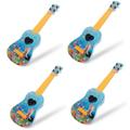 Vaguelly 4pcs Children's Guitar Musical Guitar Kids Guitar Child Guitar Acoustic Guitar Educational Instrument Toy Kid Toys Kidcraft Playset Boy Toys Music Toys Plastic Mini Toddler Gift