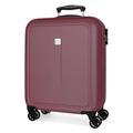 Roll Road Cambodia Cabin Suitcase Red 40x55x20cm Hard ABS Combination Lock Side 37L 2.75kg 4 Double Wheels Hand Luggage, red, Cabin Suitcase
