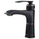 PIWYTRB Basin Taps Square Cloakroom Bathroom Sink Taps Mixers Chrome Brass with Copper Black Basin and Cold Hotel Bathroom Wash Basin Wash Basin - Black Cat Claw