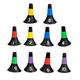 WOONEKY 10pcs Football Marker Obstacle Agility Cones Basketball Gear Training Obstacles Training Aids Emblems Portable Gym Machine Sports Cones Training Soccer Cones Training Tools Major