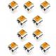 replacement resistor 10PCS WH06-2 Potentiometer 100R/200R/500R/1K/2K/5K/10K/20K/50K/100K/200K/1M Single Turn Pot Variable Dimmer Switches Resistors (Size : 100K Ohm) (Size : 20K Ohm)